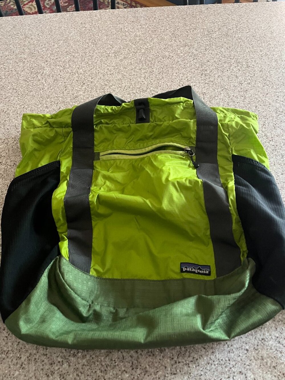 Patagonia lightweight nylon tote bag